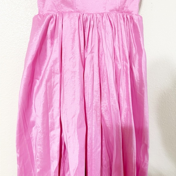 NEW Show Me Your Mumu Juliet Lace Up Corset Maxi Dress in Pink Taffeta size XL - Picture 8 of 10